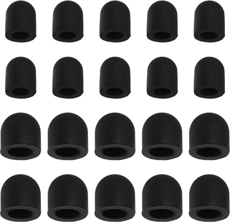 PATIKIL 5/7mm (0.2/0.28) Stylus Pen Tips, 80Pcs Conductive Rubber Capacitive Touch Screen Pens Tip for Mobile Phones Computers Tablets E-readers Smart Drawing Boards, Black