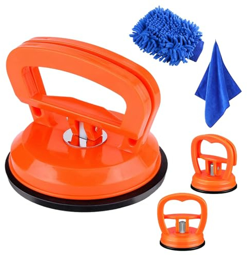 Générique Ventouse Carrosserie, Lot de 5 Débosselage De Voiture avec Ventouses Puissantes Kit De Débosselage pour Surface De Voiture, Verre, Carrelage(1 Grande + 2 Petites)