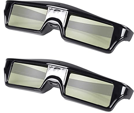 ISTOVO 2X Rechargeable Active Shutter 3D Glasses for ALL DLP Projector
