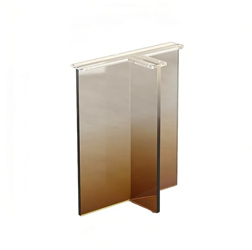 Akrylskrivbordsfötter, Transparenta Bordben, Ersättningsmöbelfötter, DIY-möbeldékor-bordsfot for Matrum, Kontor, Bärförmåga 150 Kg(Orange,60cm/23.6in)