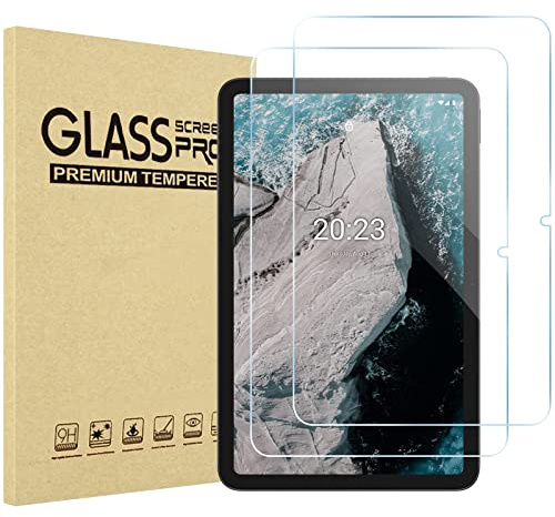 ProCase 2 Stück Displayschutzfolie für 10,36 Zoll Nokia T21 T20 2022/2021, Screen Protector Bildschirm Schutzfolio, gehärtetes Glas Schutzglas für Nokia 10,4 Zoll T21 T20 Android 11 Tablet