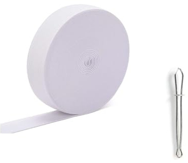 Gummiband Breite, Gummilitze Elastisches zum Nähen,Nicht Leicht Verformbar,Elastisches Farbband,elastisches Band zum Nähen,Gummiband zum Nähen von Gummibändern (white 2cm)