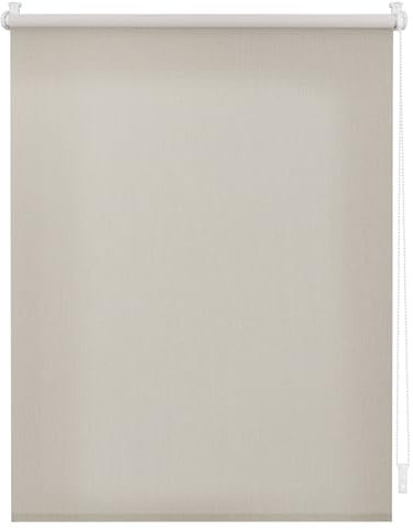 Lichtblick Thermo-Rollo Madrid ohne Bohren, lichtdurchlässig Hellgrau, 100 cm x 190 cm (B x L)