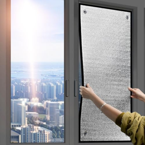 Lámina Protección Solar De Ventanas, Película De Privacidad Solar Opaca,Aislante Termico Ventanas Película, Película Reflectante Para Solarium Cristales