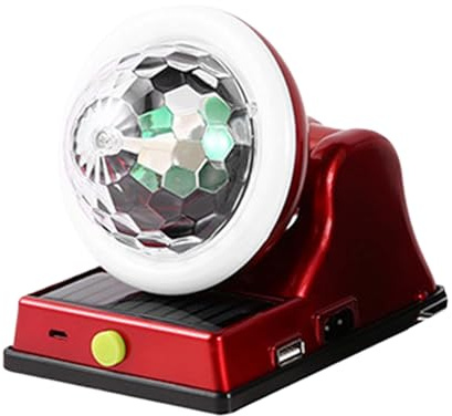 Luce Da Discoteca A Energia Solare - Atmosfera A LED Colorata Rotante Con Ricarica Solare | Luce Per Feste In Impermeabile Per Patio Da Giardino Esterno, Eventi Interni | Decorazioni Per Il Palc