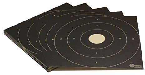 X-Targets Zielscheiben *Bullseye Target* / 26x26 cm/Schießscheibenkarton 200 g/m² Chamois (100 Stück)