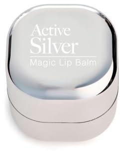 Active Silver - Magic Lip Balm 7ml - Nourishing, Hydrating Lip Care with Gold & Silver Particles and Melissa Essential Oil - Soothes Dry, Chapped, Sore Lips - Natural Formula