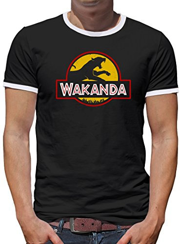 TShirt-People Wakanda Kontrast T-Shirt Herren L Schwarz