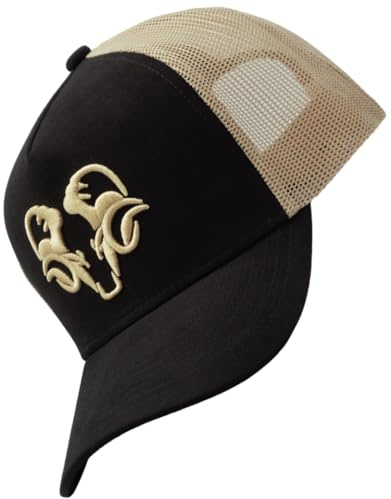 Bexxwell Trucker Cap mit 3D Logo-Stickerei, Wildleder-Optik (Schwarz)