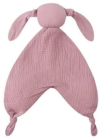 LICHENGTAI Schnuffeltuch Baby, Hase Kuscheltuch Schmusetuch Mädchen Babyspielzeug Babydecke Geschenk Komfort für Neugeborene Babys und Kleinkinder Geschenk für Junge und Mädchen Baby