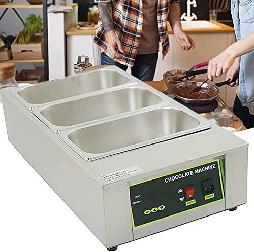 Macchina per sciogliere Il Cioccolato, scaldacioccolato Professionale da 1 kW, 0~90 ℃, Grande capacità/Macchina per temperare Il Cioccolato Commerciale, Adatta per cioccolateria, Pasticceria, Caf