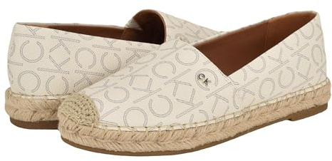 Calvin Klein Damer populära ballerinaskor, Vanlig vit 150, 38.5 EU