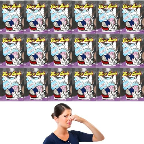 toukie 50 piezas bombas de pedo cojín para pupskkissen Stink Bombe Fart Bag, juguete de broma, Apestoso bomba apestoso, artículo de broma, divertido pedo