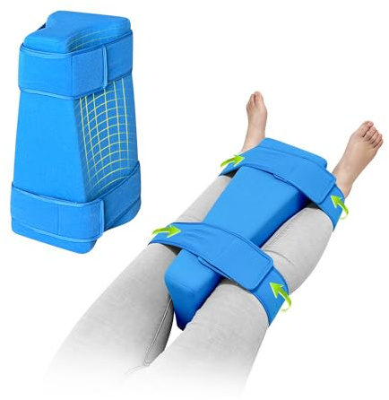 KAVIL Hip Abduction Pillow Hip Replacement Pillows After Surgery Recovery Supplies Knee Replacement Foam Wedge with Strap Bursitis Pillow Between The Legs Abductor Cushion for Sleeping Pain Relief
