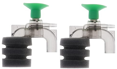 BUGUUYO 2stücke Aquarium Filter Schwammfilter Für Aquarien Biochemischer Filterschwamm Mit Saugnapf Für Einfache Und Für Kleine Aquarien Und Kampffischbecken