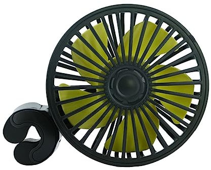 Angoily Ventilador De Coche Eléctrico Usb Ventilador Portátil Para Asiento Trasero Refrigeración Para Pasajero Coche