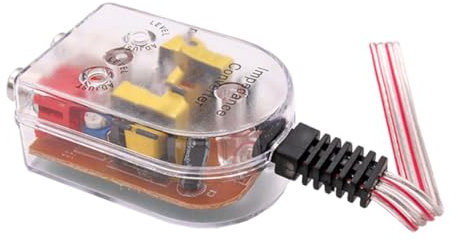 DIYEAH 2pezzi Dispositivo Conversione Audio Per Auto Convertitore Audio Ad e Bassa Frequenza Per Auto Progettato Per Uso Duraturo e Stabile Installazione Complicata