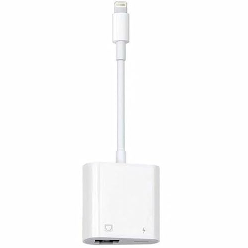 4XEM Adaptateur Lightning 2 en 1 8 broches vers Ethernet RJ-45 et USB-C - Certifié MFi