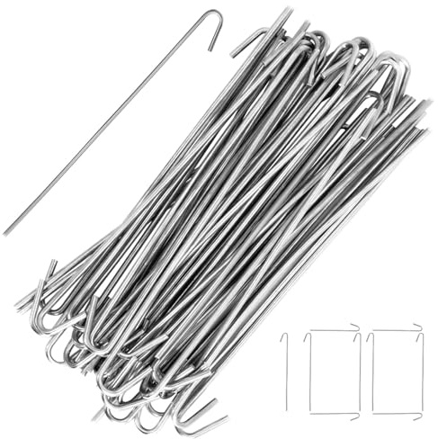 Wire Mesh Fence Mounting Clips, Pack of 100 Wire Mesh Hook Connectors - Aluminium Universal Mounting Tape for Garden Patio Playground Outdoor Use