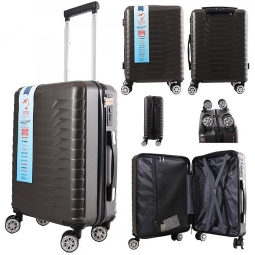 Underseat Travel Trolley Case 45 X 36 X 20cm Removable Wheels (Dark Grey)