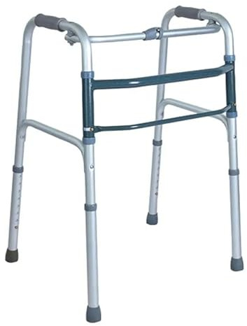 PLUS SANTÉ – Cadre de marche ELAN | ultra-léger, hauteur réglable 76–93,8 cm, pliage en un clic, soutien sécurisé pour mobilité réduite & rééducation | 57×42×76-93 cm | charge 100 kg