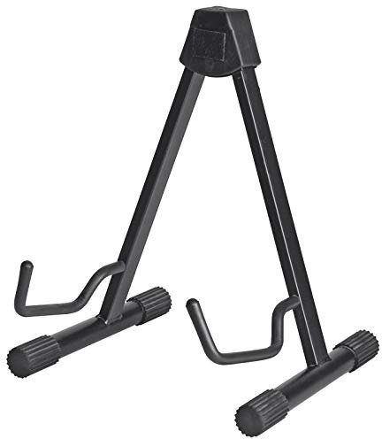 A-Frame Gitarrenständer von Music Store - 3-Fach Verstellbar, Geeignet für Akustikgitarren und Bässe, Schutz durch Gummiauflagen - Nicht für Nitrolack geeignet