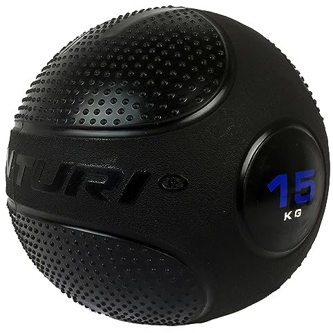Tunturi Slam Ball, Medizinball in Gewichten von 15 kg, Krafttraining mit Gewichtsball und Functional Training