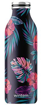 Wintem Borraccia Termica 500ml per Palestra Ufficio Scuola, in Acciaio Inox - Thermos per Bevande Calde 12h e Fredde 24h, Senza BPA, Ecologica