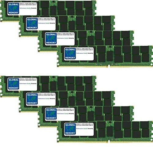 GLOBAL MEMORY 256GB (8 x 32GB) DDR4 2666MHz PC4-21300 288-PIN ECC REGISTRADO DIMM (RDIMM) Memoria RAM Kit para Mac Pro (2019)