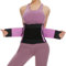 SIHOHAN Bauchweggürtel, Schwitzgürtel Fitness Gürtel, Verstellbarer Taille Trimmer Gürtel Fitnessgürtel, Waisttrainer Taillenformer, Bauchgürtel für Herren und Damen（Violett, XXL）