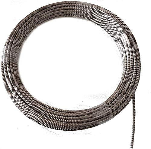 Fune metallica da 6 mm, 10 m, in acciaio inox 7X19 EN 1.4401, morbida, A4 NIRO, Nirosta