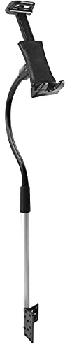 Macally CARFLOORMOUNT, anschraubbare Auto-Halterung für Auto-/LKW-Sitzschiene, verstellbar für Handy und Tablet von 17,8 cm – 27,9 cm Breite