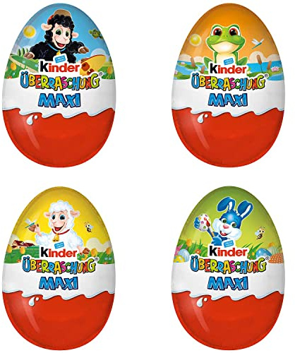 Kinder Überraschung | Maxi Ei Classic | 4 x 100g Packung | Ostermotive