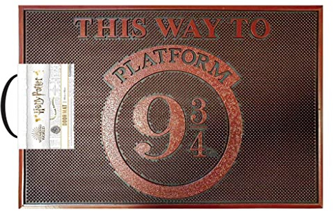 Harry Potter Pyramid International - Alfombra de Goma Plateform 9 - Antideslizante - Regalo de cumpleaños - 40x60cm - con Licencia Oficial
