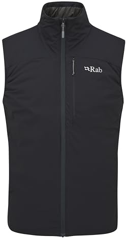 Rab Men's Xenair Synthetic Insulated Vest for Hiking & Mountaineering - Ebony - XX-Large