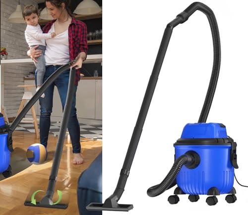 Lucn Wet & Dry Vacuum Cleaner 15L 3800W 20kpa 3 In 1 Blower Cleaning Portable Vacuum, Container: 15 Litre, Suction Hose: 1.5m, incl. HEPA filter, Floor Brush and Crevice Nozzle