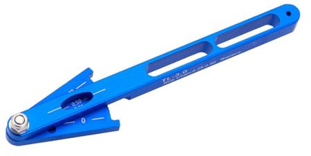 Fahrradkette Checker Werkzeug, Fahrrad Ketten Verschleißanzeige,Kettenprüfwerkzeug,Fahrradkettenprüfwerkzeug,Universal Fahrrad Kettenverschleißlehre für die Sicherheit von Rennrädern und MTB Blau