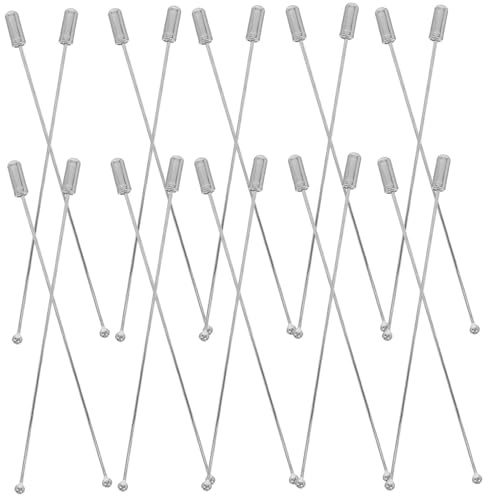 Gadpiparty Broches de Alfiler de Ramillete 90 MM 40 Piezas con Extremos de Tapón Aleación Metálica y Acero Inoxidable para Manualidades Ramilletes y Costura Segura