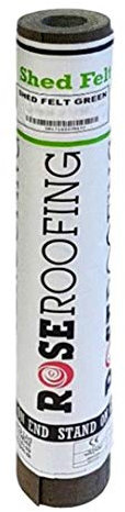 Rose Roofing 12kg Shed Felt Green 6m