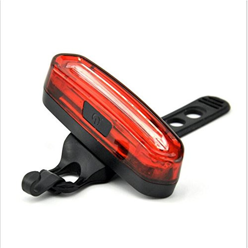 Fanale posteriore per bicicletta ricaricabile tramite USB 120 lumen, impermeabile, con 6 modalità luce rossa e blu per la sicurezza del ciclismo