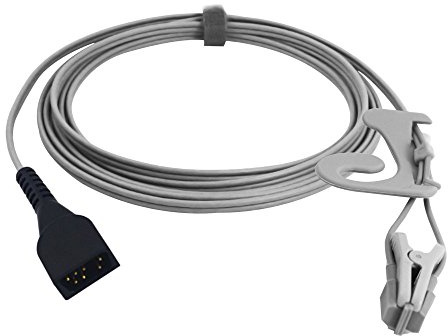 Sino-k Kompatibel für Nonin Spo2 Sensor Ohrclip 3,2 ft 7 Pins Connector FDA/CE Approved