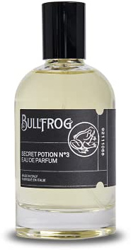 Bullfrog Eau De Parfum Secret Potion N.3 100ml - Parfum Homme - Notes de Bergamote, Rose de Damas, Ambre, Sauge, Clous de Girofle et Bois Précieux - Fabriqué en Italie