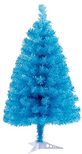 Fouriding 2ft 60cm Künstlicher Weihnachtsbaum Christbaum Tannenbaum mit KunststoffStänder (Himmelblau)