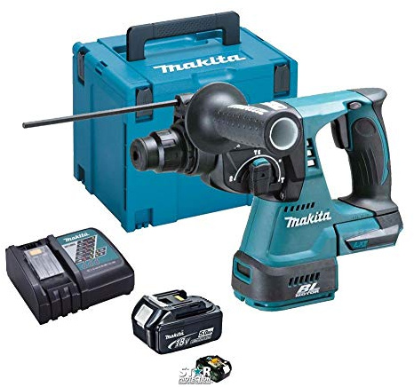 Makita DHR242RTJ 18v LXT Li-Ion 3 Mode SDS Rotary Hammer Drill - 2 x 5.0ah