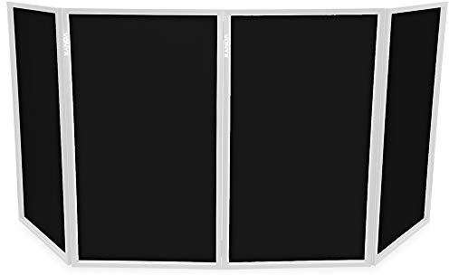 Vonyx Pannelli di ricambio per cabina DJ DB2, 4 coperture in lycra, tessuto nero leggero, finitura professionale facile da montare, pannelli di ricambio per stand da discoteca mobile e cabina