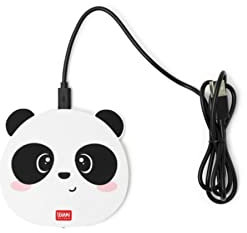 Legami Super Fast 40032431 Caricabatterie Wireless per Smartphone, Multicolore (Panda)