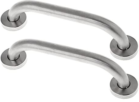Chillers Maniglia per Vasca da Bagno in Acciaio Inox da 2 Pezzi da 20 cm, Maniglia per Doccia con Impugnatura Antiscivolo, Supporto per la Mobilità e la Vita Quotidiana, Supporto per la Sicurezza