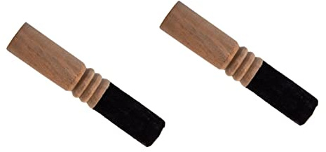 2st Akustische Schlägel Wildleder-holzschläger Kleiner Buddha Klangschalenschläger Holzstab Für Klangschale Meditations-klangschalen-stick Buddha-klangschalenstab Tibet Hölzern