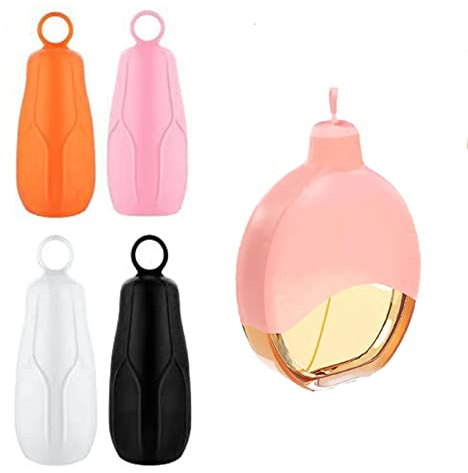 Lot de 8 Manchons de Bouteille de Voyage en Silicone,Elastic Sleeves Toiletry covers for Leak Proofing,Manchons Élastiques en Silicone pour Voyage Réutilisables Sleeve Bottle