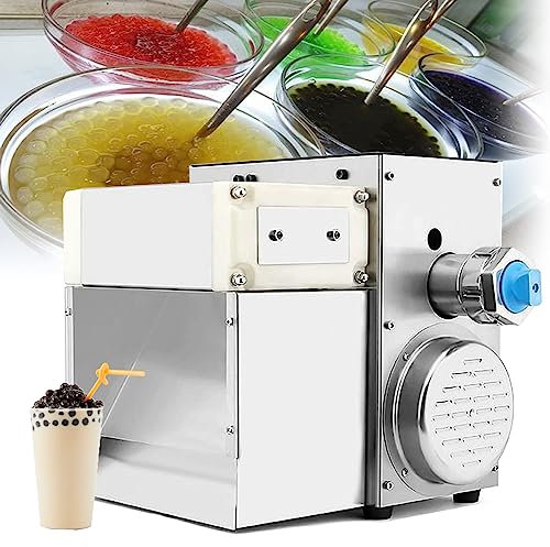 XDLYWUZIQ 400w Commercial Stainless Steel Taro Ball Cassava Ball Maker Machine, Bubble Tea Pearl Making Machine, Automatic Bubble Boba Pearl Machine DIY Tools for Milk Tea,8mm